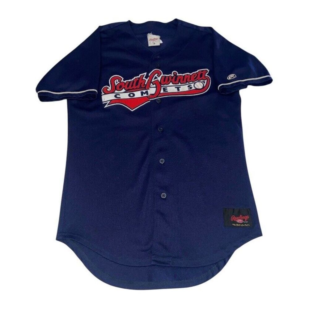 South Gwinnett Comets Baseball Jersey Snellville GA Rawlings Men's Small VTG‎